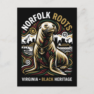 Norfolk Roots Sea Lion African American Maritime ポストカード