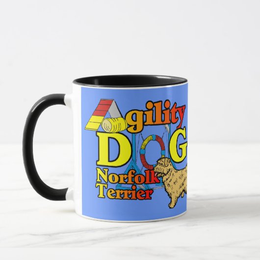 Norfolk_Terrier_機敏性 マグカップ (左)