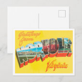 Norfolk, Virginia Vintage Travel ポストカード (正面/裏面)