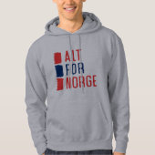 Norgeのノルウェーのモットーのフード付きスウェットシャツのためのAlt パーカ (正面)