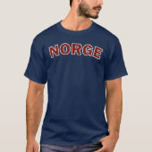 Norgeノルウェーの暗闇のTシャツ Tシャツ (正面)