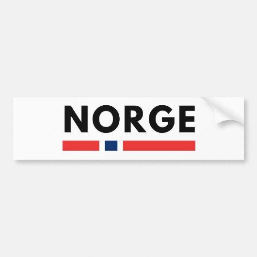 Norge バンパーステッカー (正面)
