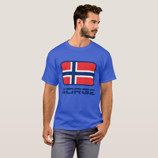 Norge Flag friend Tシャツ (正面フル)