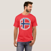 Norge Norway Art Shield Tシャツ (正面フル)