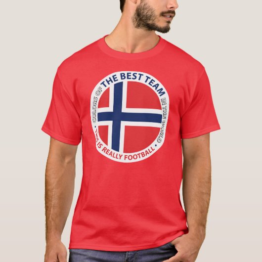 Norge Norway Art Shield Tシャツ (正面)
