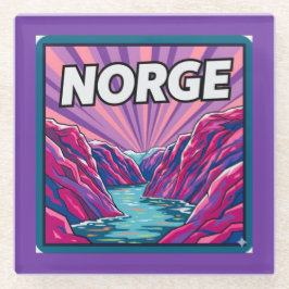 Norge Norway Geirangerfjords Fjords Coaster ガラスコースター