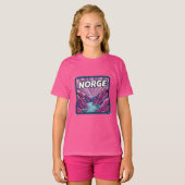 Norge Norway Geirangerfjords Fjords Kids T-shirt Tシャツ (正面フル)