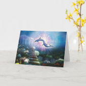 Noriのイルカ カード (黄色い花)