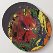 NorJの芸術によるカラフルな円形ボタンのデザイン 缶バッジ (正面&裏面)