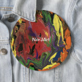 NorJの芸術によるカラフルな円形ボタンのデザイン 缶バッジ (インサイチュ)