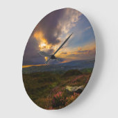 Norlandは日没を繋ぎ止めます ラージ壁時計 (傾斜)