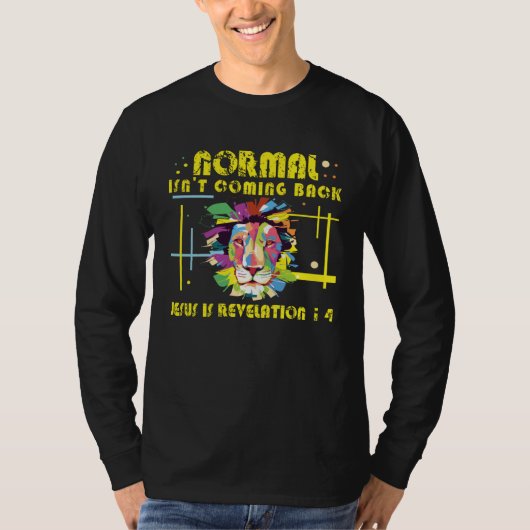 Normal does not come back Christian Jesus Lion abs Tシャツ (正面)