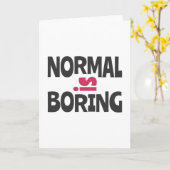Normal is Boring カード (黄色い花)