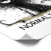 Normal Is Boring Funny Cat Graphic Tee Men Women  ポスター (角)