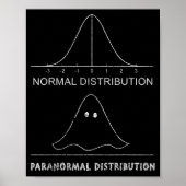 Normal Paranormal Distribution Funny Math Ghost Ha ポスター (正面)