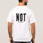 normality t-shirt tシャツ (裏面)