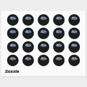 Normalize Gad (青)ステッカー ラウンドシール (シート)