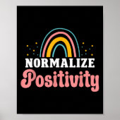 Normalize Sitivity Rainbow Funny Saying Motivation ポスター (正面)
