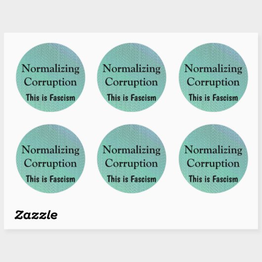 Normalizing Corruption ラウンドシール (シート)