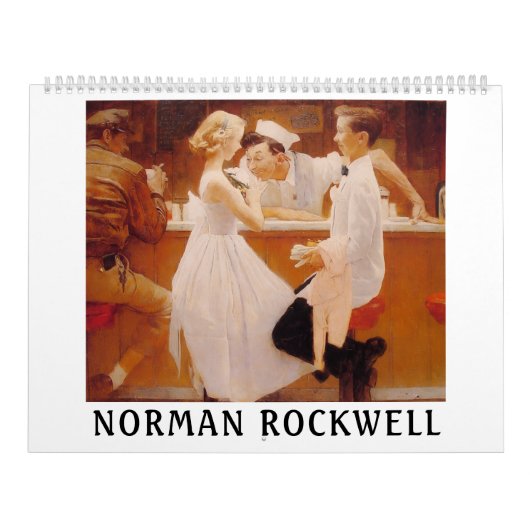 Norman Rockwell Art Vintage Wall Calendar カレンダー (カバー)