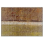 Norman Wyattモダンによるアース絵画トーンでのS カッティングボード (正面)