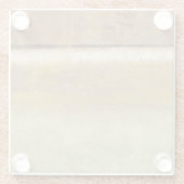 Norman Wyattモダンによるアース絵画トーンでのS ガラスコースター (裏面)