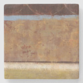 Norman Wyattモダンによるアース絵画トーンでのS ストーンコースター (正面)