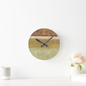 Norman Wyattモダンによるアース絵画トーンでのS ラウンド壁時計 (ホーム)