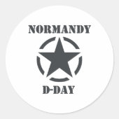 Normandy D-Day ラウンドシール (正面)