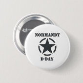 Normandy D-Day 缶バッジ (正面&裏面)