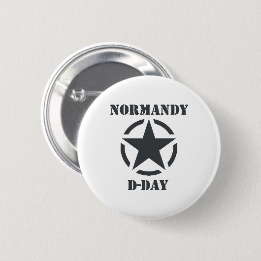 Normandy D-Day 缶バッジ (正面&裏面)