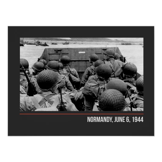 Normandy, June 6, 1944 - WW2 ポスター (正面)