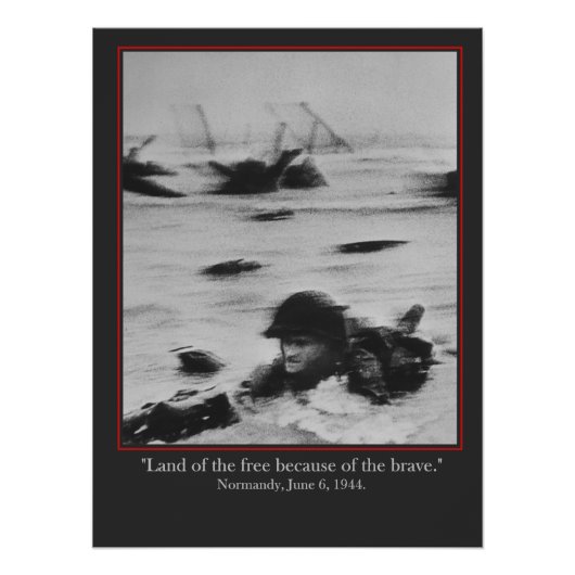Normandy, June 6, 1944 - WW2 British Soldier ポスター (正面)