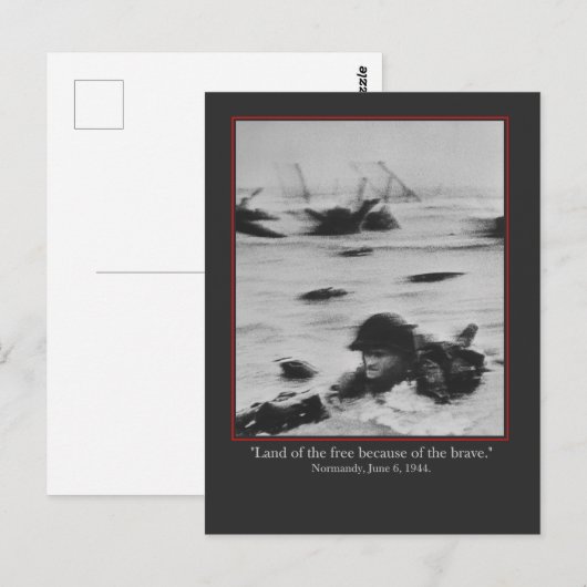 Normandy, June 6, 1944 - WW2 British Soldier ポストカード (正面/裏面)