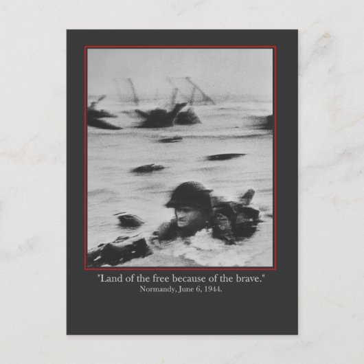 Normandy, June 6, 1944 - WW2 British Soldier ポストカード (正面)