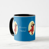 Noroozのための白黒リンガーマグ：ハジ・フィルーズ マグカップ (正面左)