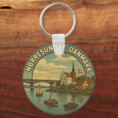 Nørresundby Denmark Bridge キーホルダー (正面)