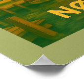 Nørresundby Denmark Bridge ポスター (角)