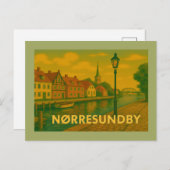Nørresundby Denmark Bridge ポストカード (正面/裏面)