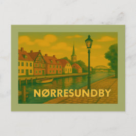 Nørresundby Denmark Bridge ポストカード