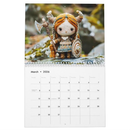 Norse Cuties – Crochet Legends of the North カレンダー (3月 2026)