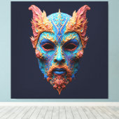 Norse God Odin キャンバスプリント (インサイチュ (ウッドフロア))