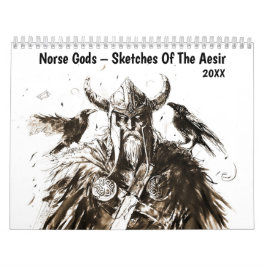 Norse Gods – Sketches Of The Aesir カレンダー