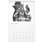 Norse Mythology in Black & White – 2026 カレンダー (1月 2027)