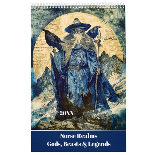 Norse Realms – Gods, Beasts & Legends Calendar カレンダー (カバー)