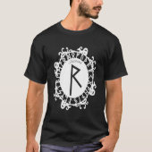 Norse Rune Journey RAIDHO Viking Rune Symbol Celti Tシャツ (正面)