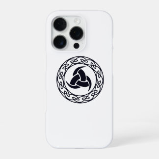 Norse Triple Horn of Odin Symbol Celtic Knot iPhone 16 Proケース