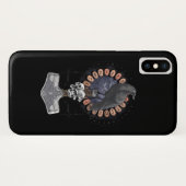 Norse Viking Raven Hammer Case-Mate iPhoneケース (裏面(横))