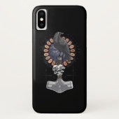 Norse Viking Raven Hammer Case-Mate iPhoneケース (裏面)