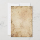 Norse Viking Rustic Save the Date Card 招待状 (裏面)